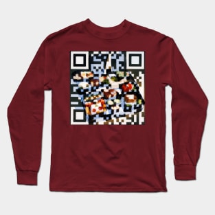 RickRoll QR Code -- Bento Box Painting Long Sleeve T-Shirt